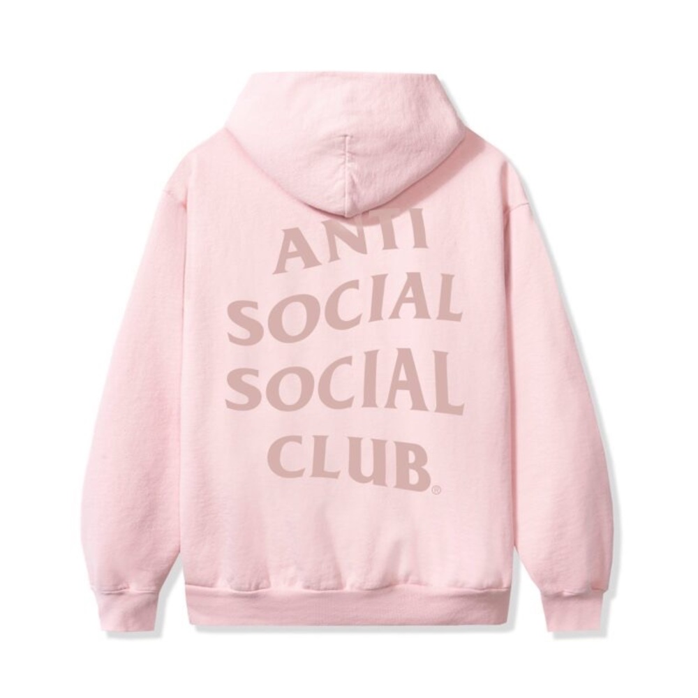 Anti Social Social Club Same But Different Tonal Pink Hoodie